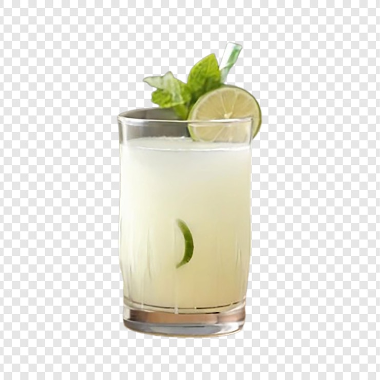 PSD limonada fresca aislada sobre un fondo transparente