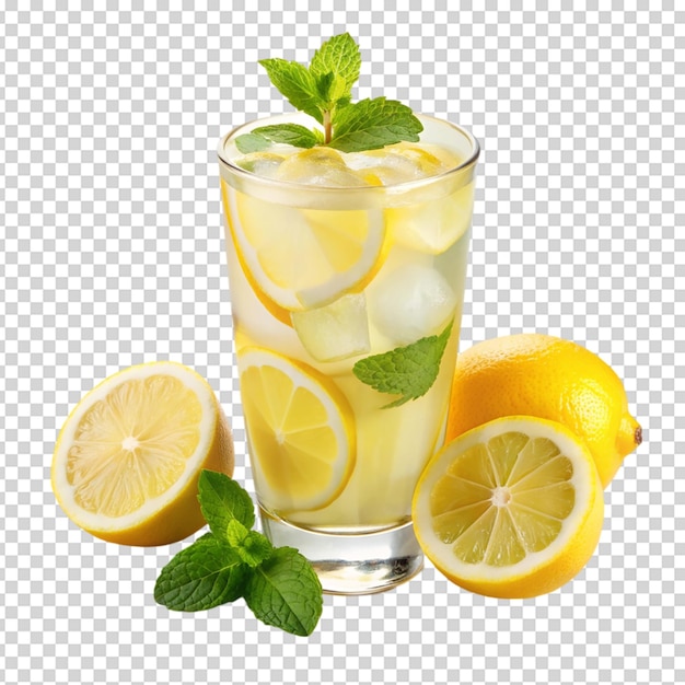 La limonade glacée isolée sur un fond blanc