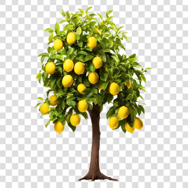PSD limone con frutti maturi