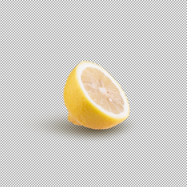 Limone giallo isolato su sfondo alfa