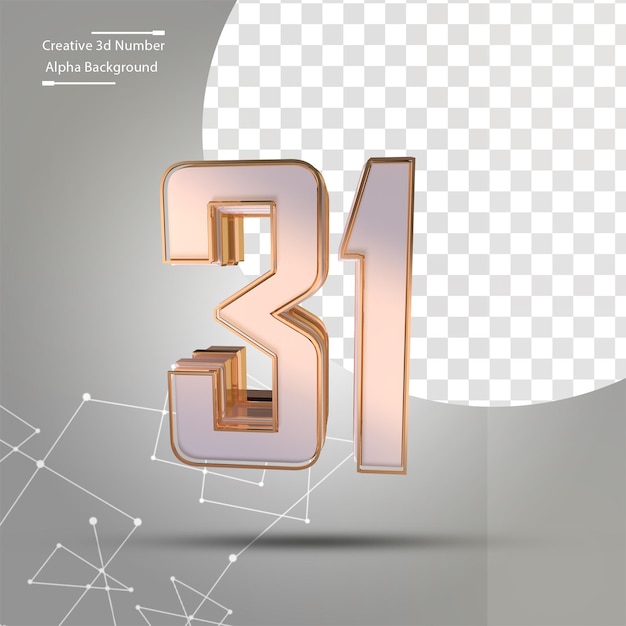 Limpiar oro 3d numero 31