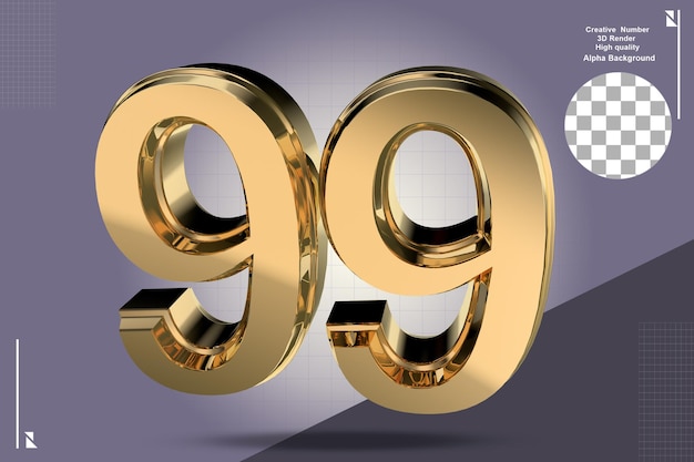 Limpiar oro 3d numero 99