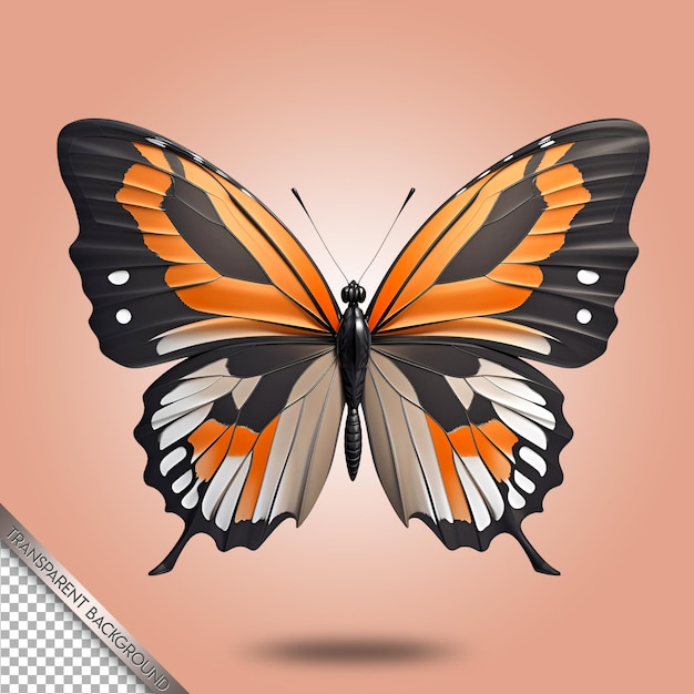 PSD linda borboleta fundo transparente