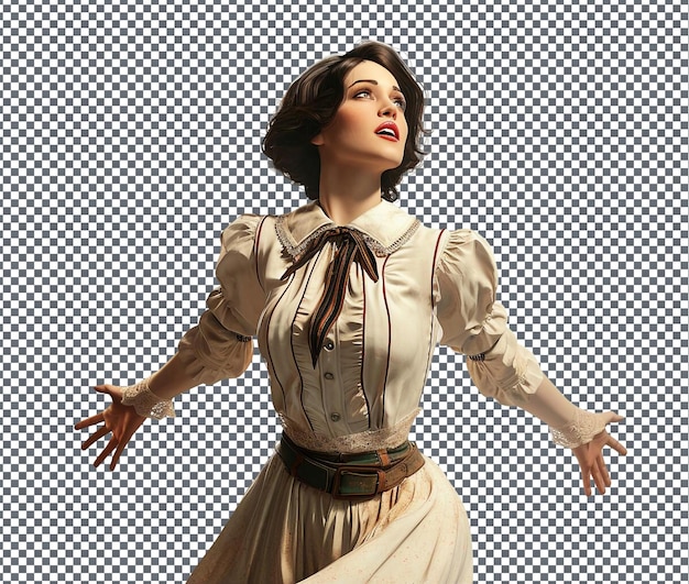 PSD la linda elizabeth bioshock aislada en un fondo transparente