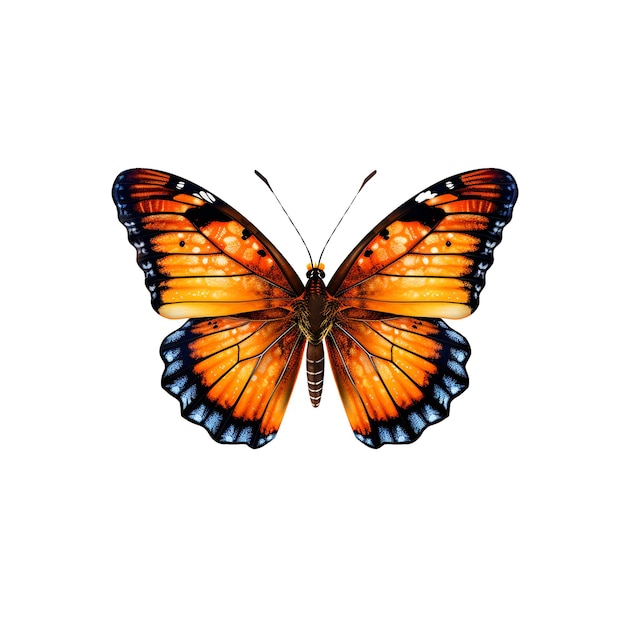 Linda ilustración de icono de mariposa