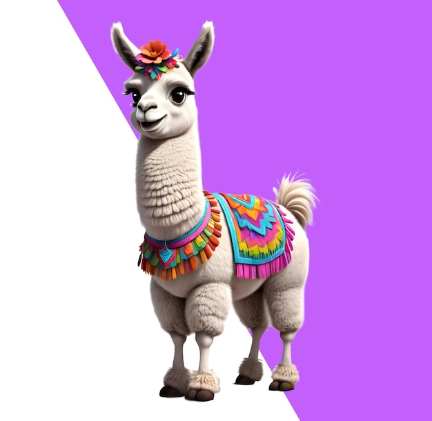 PSD linda llama 3d