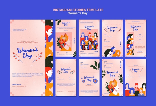 Lindas histórias do instagram do dia das mulheres