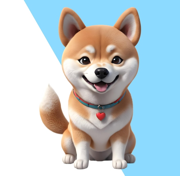 PSD lindo cachorro shiba inu