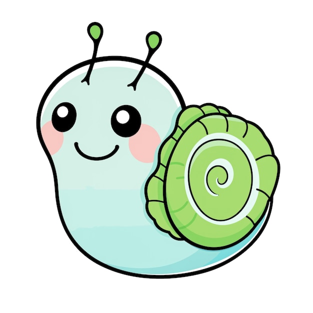 El lindo clipart del caracol de mar