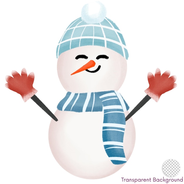 Lindo dibujo de Navidad del Hombre de Nieve