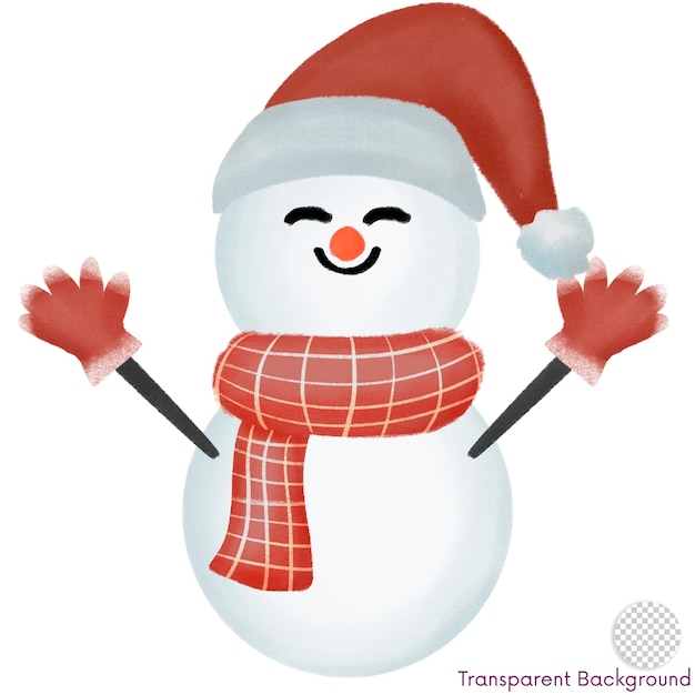 Lindo dibujo de Navidad del Hombre de Nieve