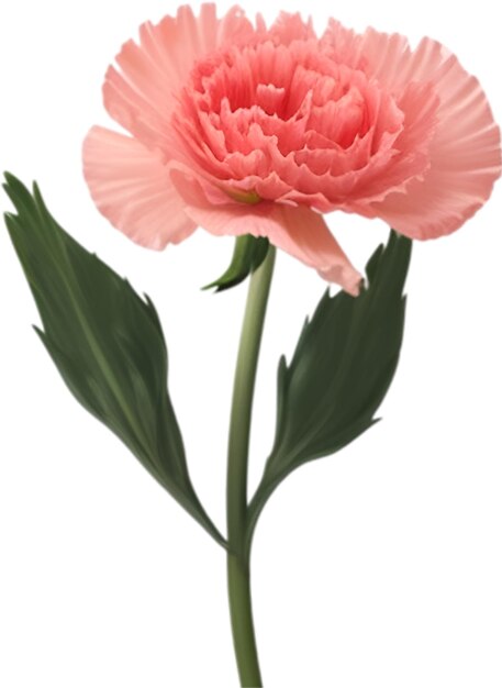 PSD un lindo icono de la flor del clavel