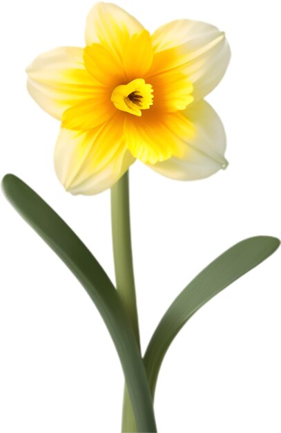 PSD un lindo icono de la flor del narciso