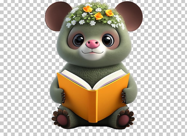 PSD lindo libro de lectura de animales