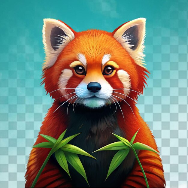 PSD el lindo personaje de dibujos animados de fox