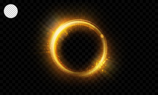PSD lindo quadro de efeito de trilha de redemoinho. portal místico. lente de esfera brilhante. linhas rotativas. anel de brilho.