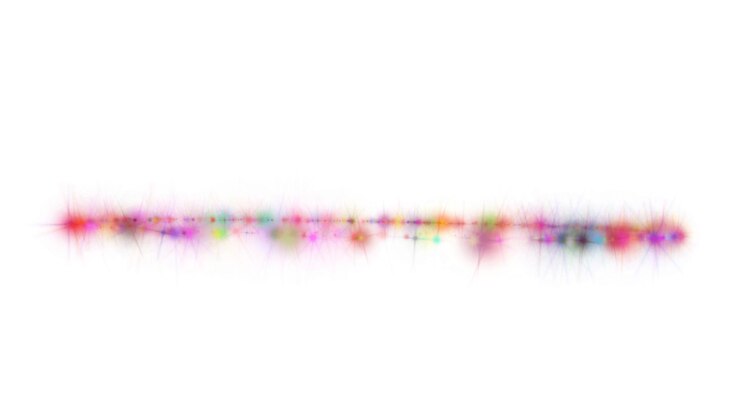 PSD una línea de color arco iris se refleja en un fondo blanco