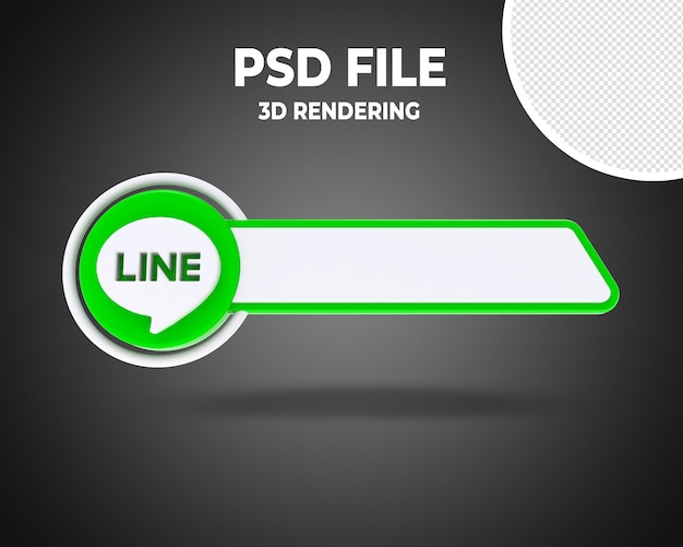 PSD línea estilo 3d de tercer banner inferior