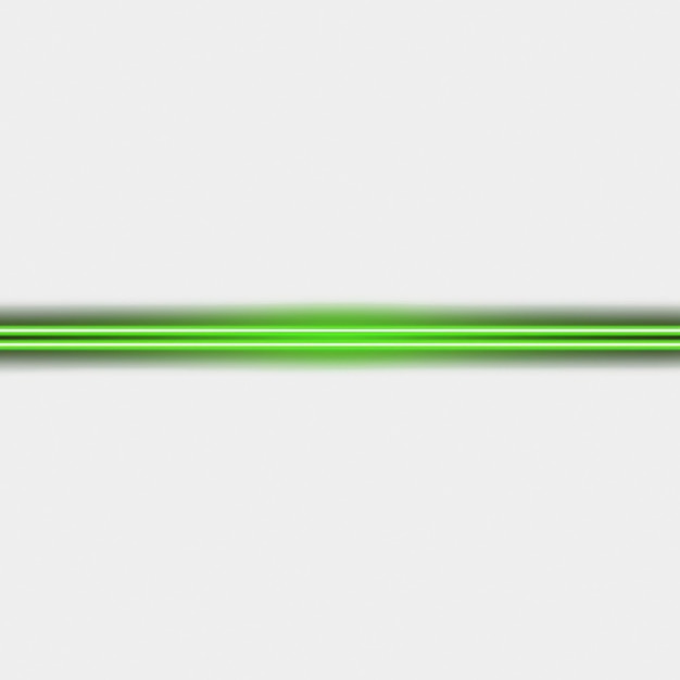 Línea horizontal verde neón aislada sobre un fondo transparente Línea abstracta brillante y brillante para