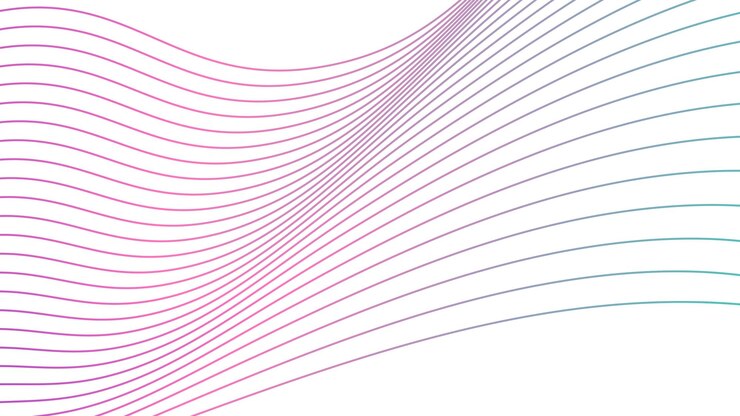 PSD líneas de colores abstractas ondas rosa pastel azul plantilla de diseño png