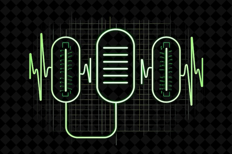 PSD líneas de comercio podcasts iconos con resplandor animado en neon s conjunto creativo color de neón colección y2k