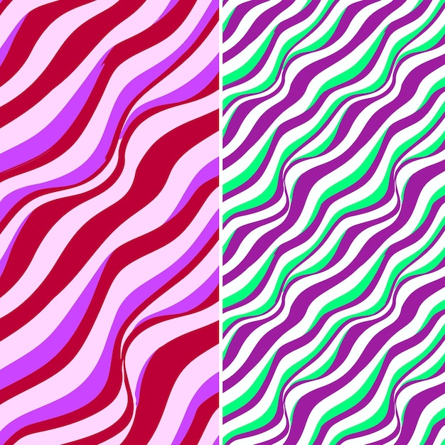 líneas de diferentes colores que muestran diferentes colores y formas