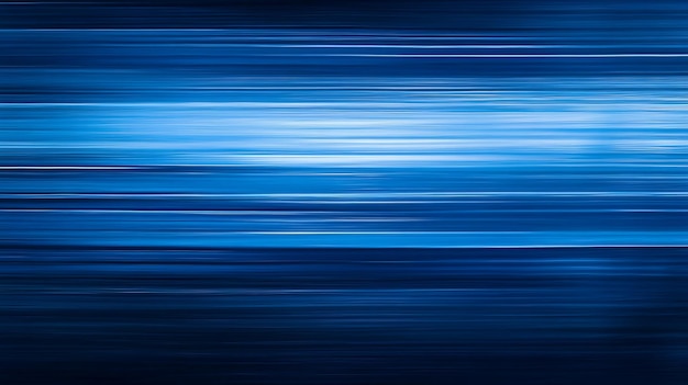 Líneas horizontales borrosas abstractas rayas azules oscuras y azules claras