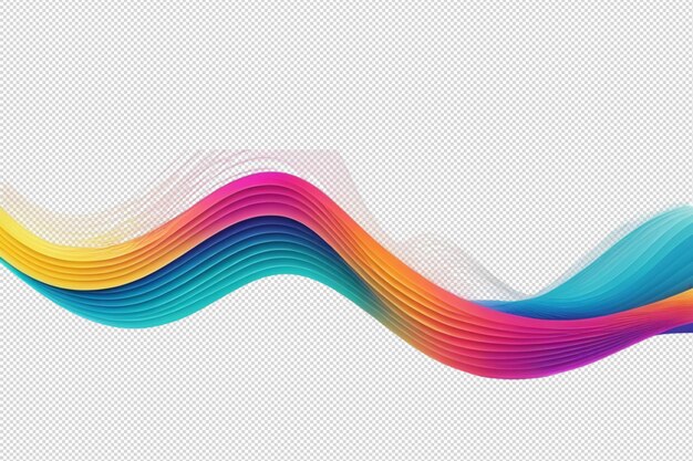 Las líneas de las olas, la curva suave, el flujo dinámico, el colorido.