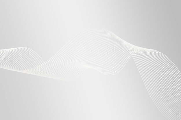 Líneas de ondas fondo vectorial gris