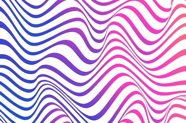 Líneas onduladas abstractas con colores gradientes