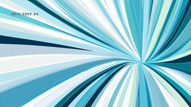 PSD líneas radiantes abstractas azules y blancas que convergen en un punto central creando un diseño dinámico, enérgico y visualmente llamativo