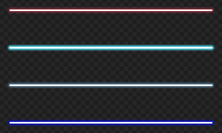 PSD linee luminose al neon
