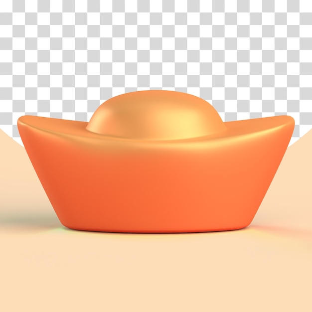 LINGOTES OURO PARA CNY ORNAMENTO E CELEBRAÇÃO DE ANO NOVO CHINÊS ILUSTRAÇÃO 3D RENDER