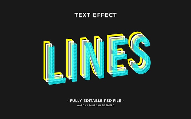 Linien Texteffekt