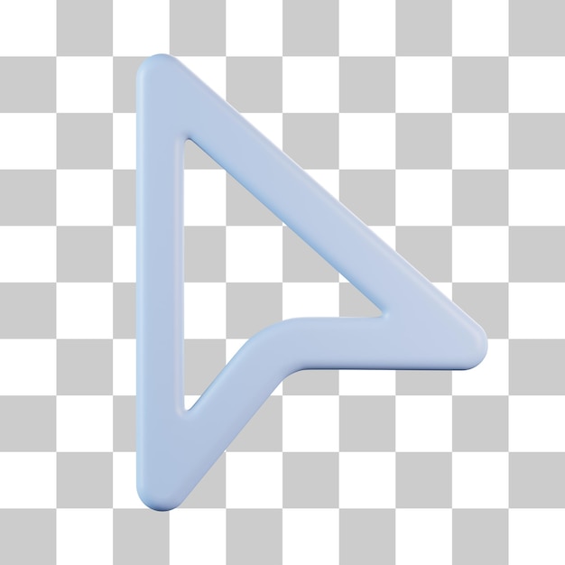 PSD linienzeiger pfeil 3d-symbol