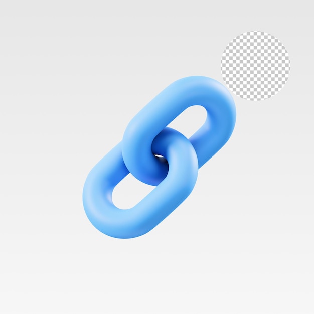 link 3d illustration