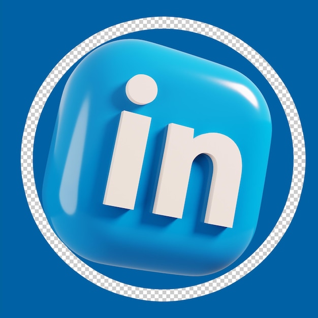 LinkedIn 3D-Symbol