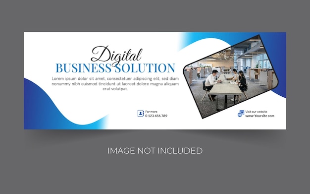 LinkedIn-Banner Facebook-Cover für digitales Marketing Corporate Social Media-Cover Web-Banner-Header
