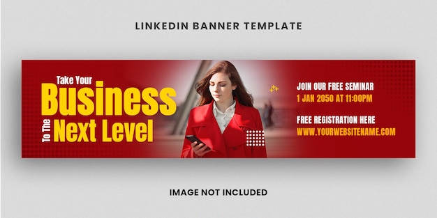 Linkedin-Banner-Vorlage für Firmenkundengeschäft und digitales Marketing