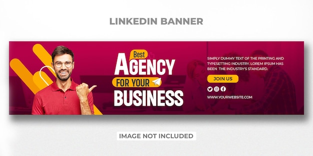 Linkedin-Cover-Banner-Vorlage für Firmenkunden