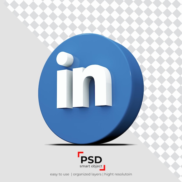 LinkedIn Rechtsanwendungstransparenzhintergrund und schwebende Objekte