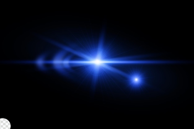 Linsenflare hellblau