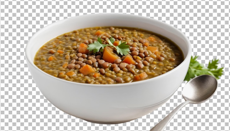PSD linsensuppe, eine herzhafte und schmackhafte delikatesse