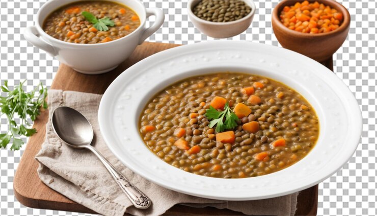 PSD linsensuppe perfekt für gemütliche nächte