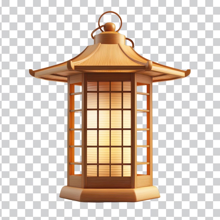 PSD linterna decorativa para decoración del hogar y eventos fondo png transparente