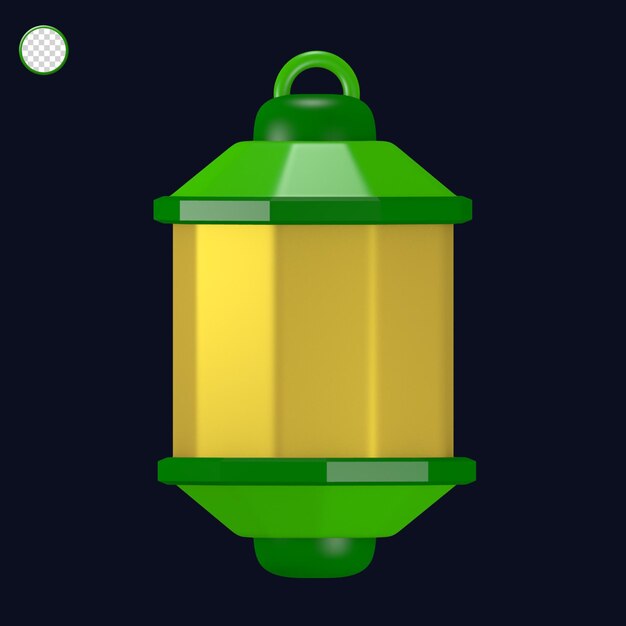 Linterna de iconos lindos 3d con el tema de Ramadán y Eid alFitr y Eid alAdha