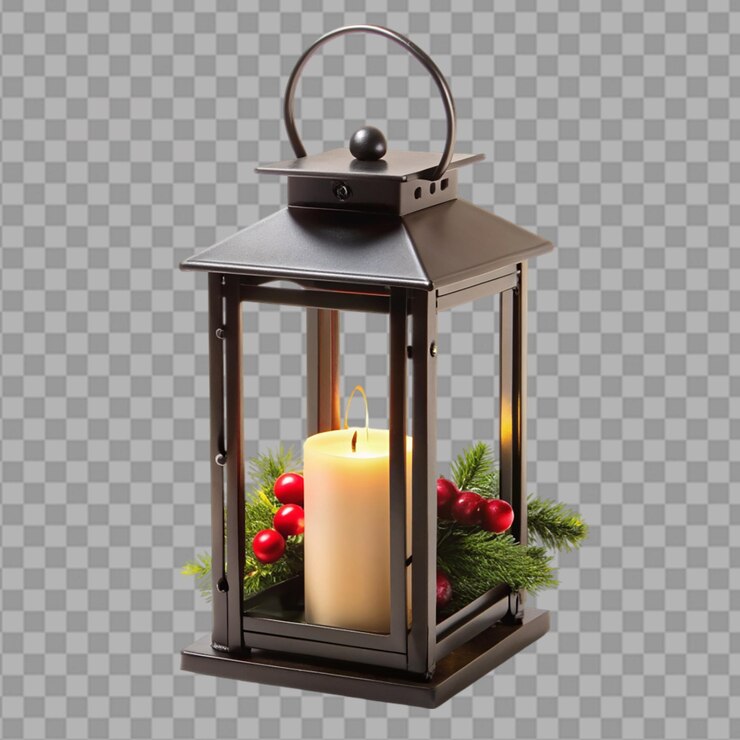 PSD una linterna tradicional de navidad hecha de png