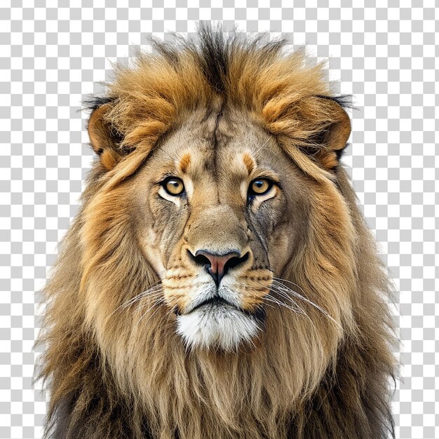 PSD un lion sur un fond transparent