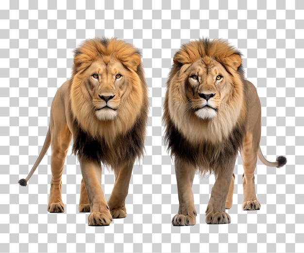 PSD lion isolé sur fond transparent png psd