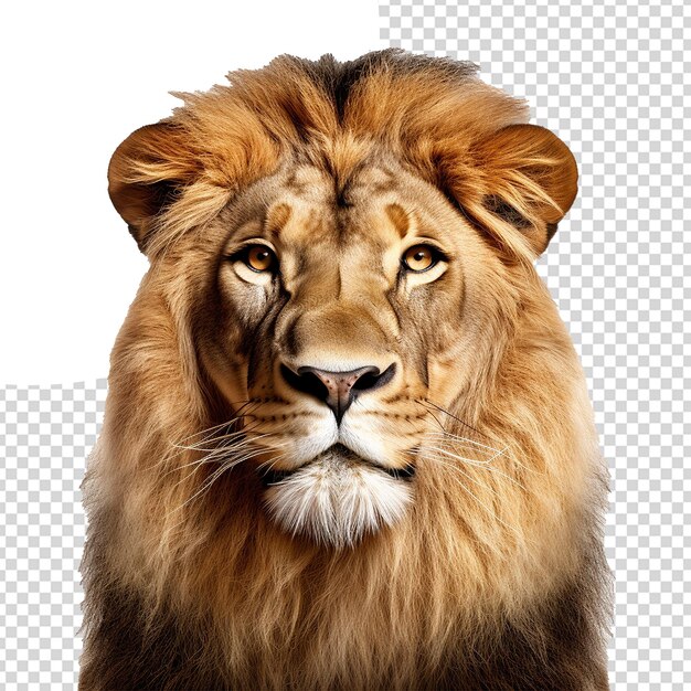 PSD lion isolé sur un fond transparent